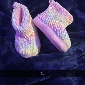 Cozy Multicolor Knit Booties